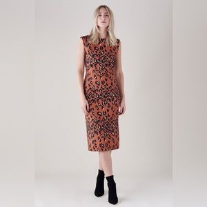 Rachel Comey Medina leopard print dress size small